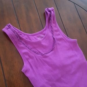💎3/$12 Organic cotton Athleta tank shelf bra XS